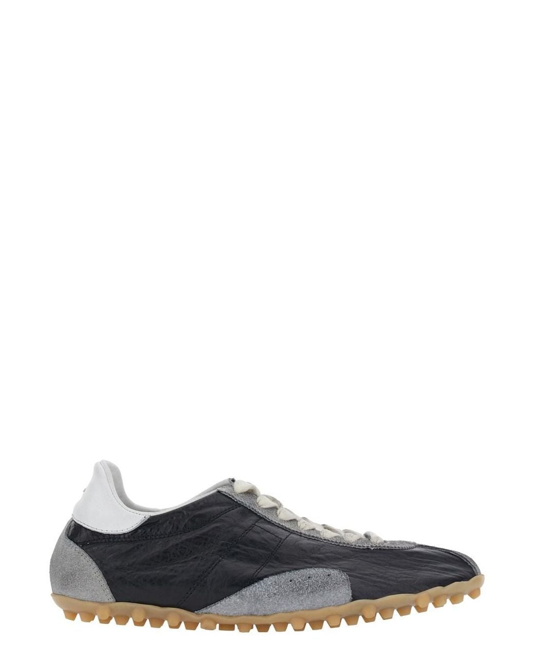 Maison Margiela White 'Sprinters' Sneaker With Insert Design And Notched Sole