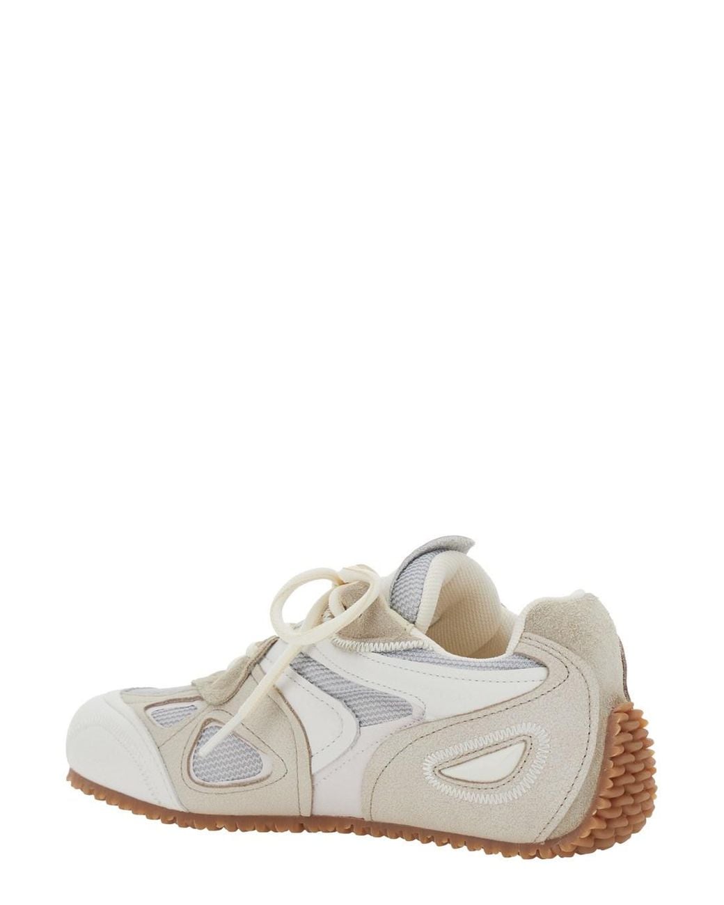 Axel Arigato White 'Slow Runner' And Sneaker With Mesh Inserts And Grooved Sole