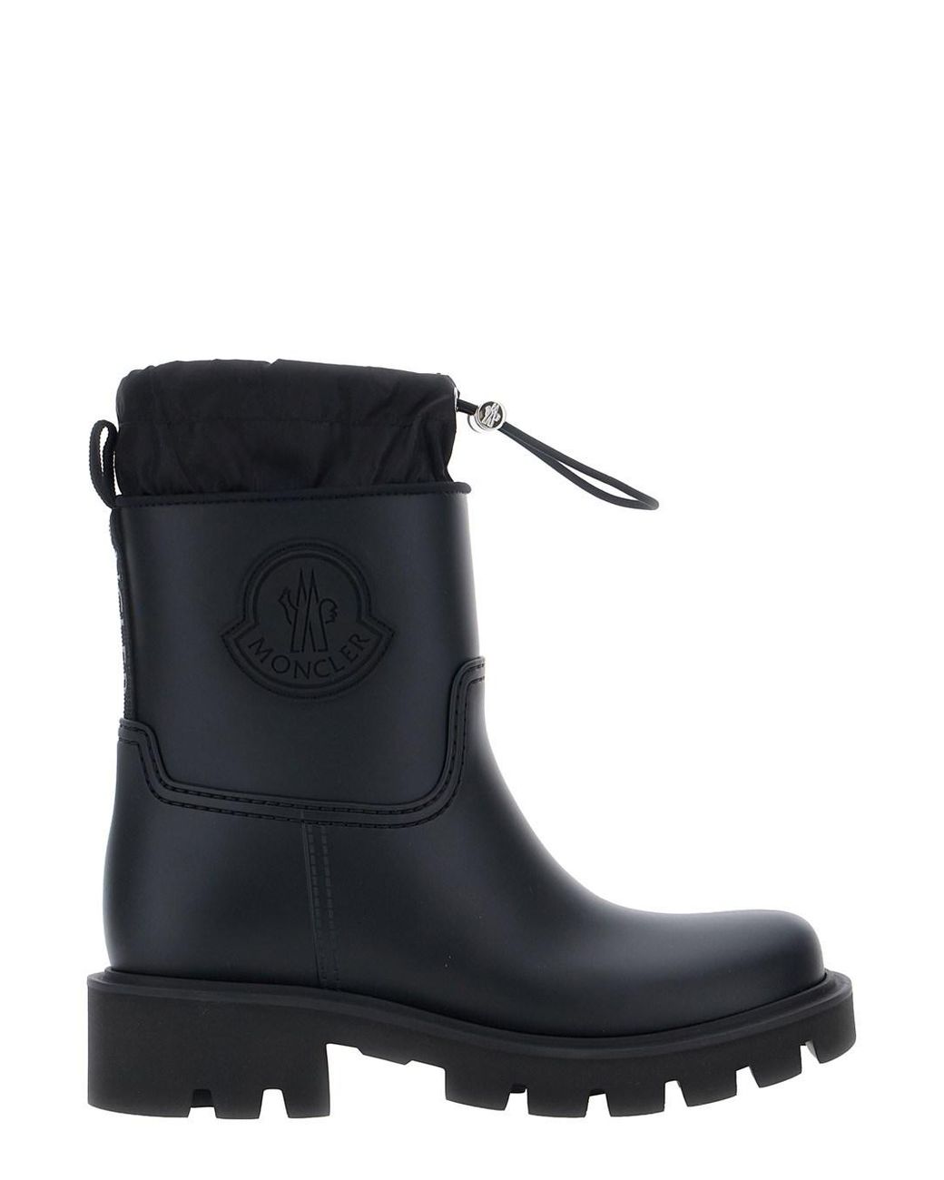 Moncler Black Kickstream High Rain Boots