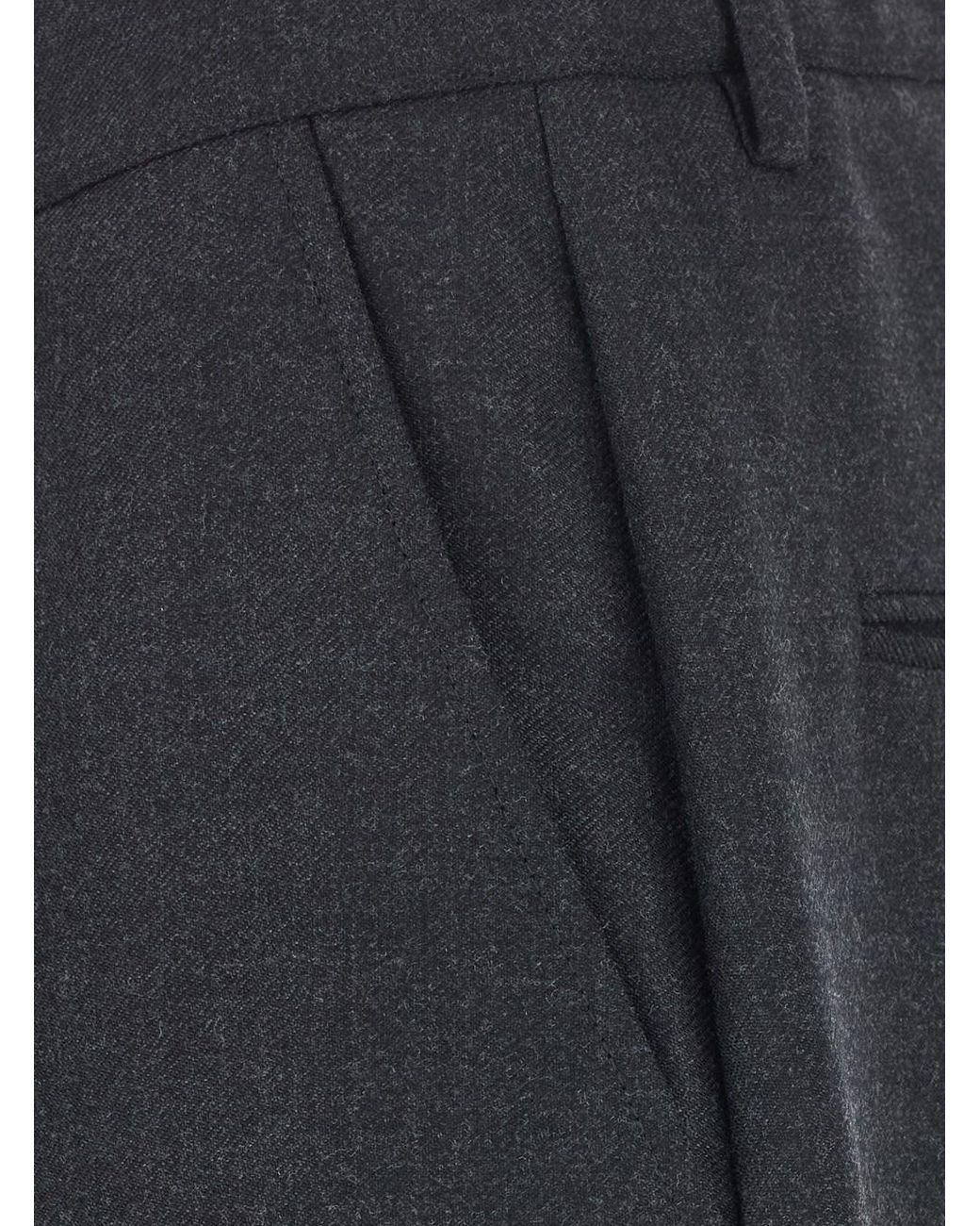 Grifoni Gray Pants With Elasticated Waist And Button Fastening for men