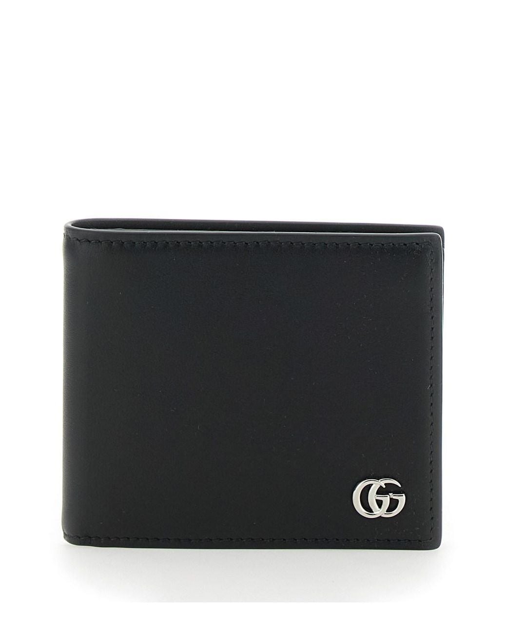Gucci Black Gg Marmont Bi-Fold Wallet for men