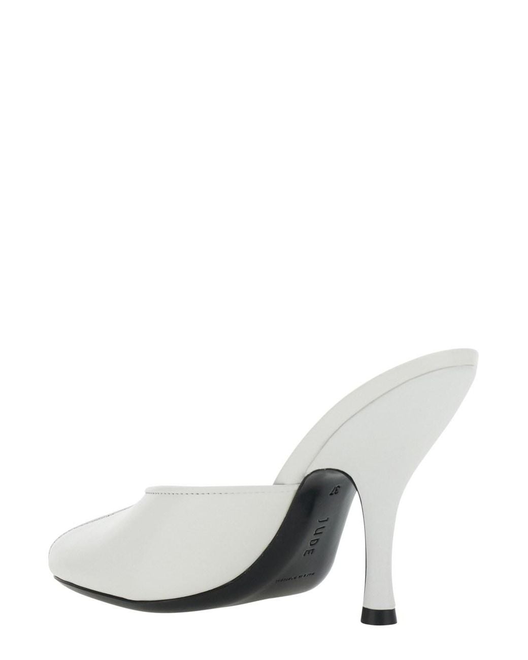 Sandali Con Tacco 'Date' Con Punta Cut-Out di Jude in White