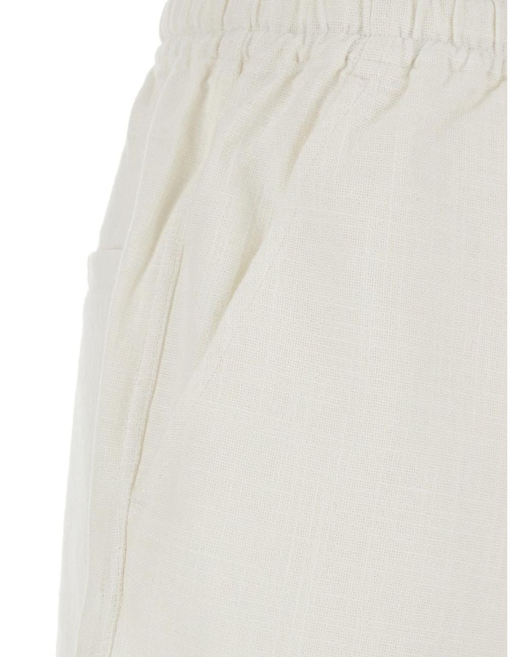 Isabel Marant White Balyme Cotton Shorts