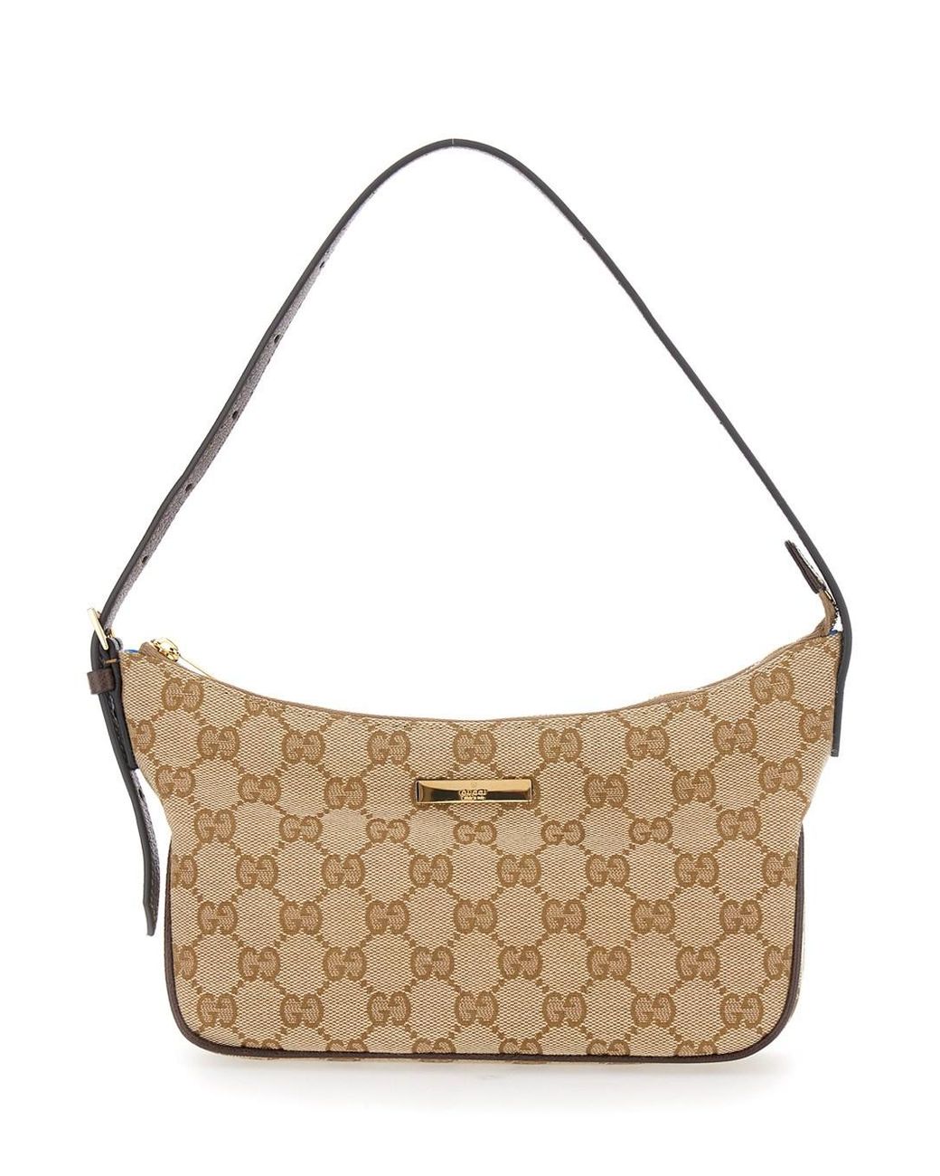 Gucci Metallic 'Lady Lunetta' Mini Bag With Logo Plate On The Front And A