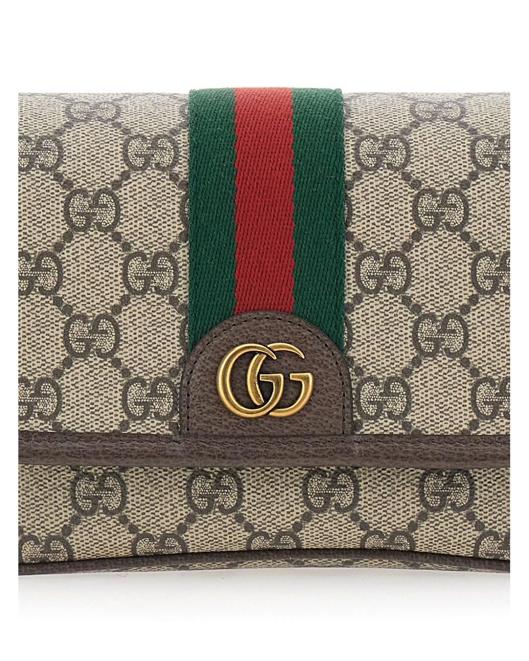 Gucci Multicolor 'Ophidia' Crossbody Bag With Adjustable And Removable Shoulder Strap And Web Detail On The Front for men