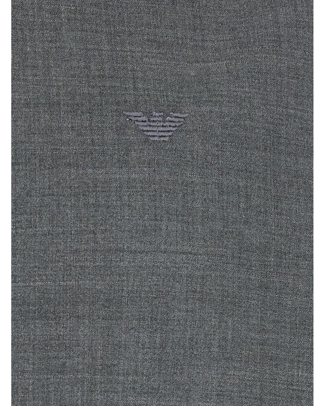 Emporio Armani Gray Shirt With Classic Collar for men