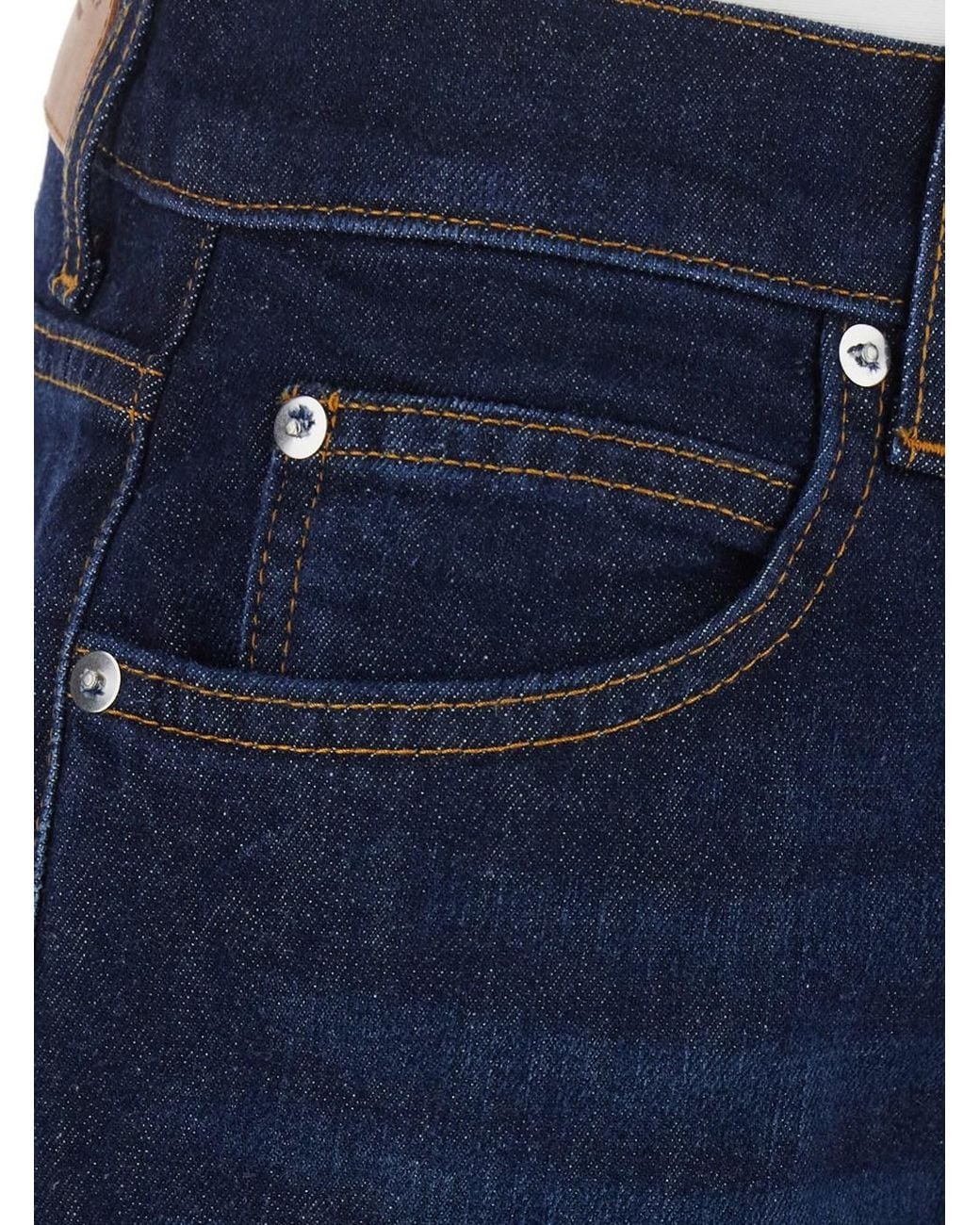 Roy Rogers Blue Jeans With Wide Leg And Logo Patch On The Back