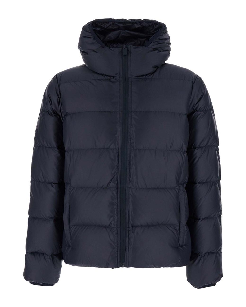 Aspesi Blue Puffer Jacket Tech Fabric Polyester Padded & Down for men