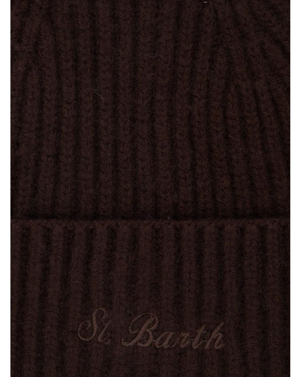Mc2 Saint Barth Brown Wool Hat Moss