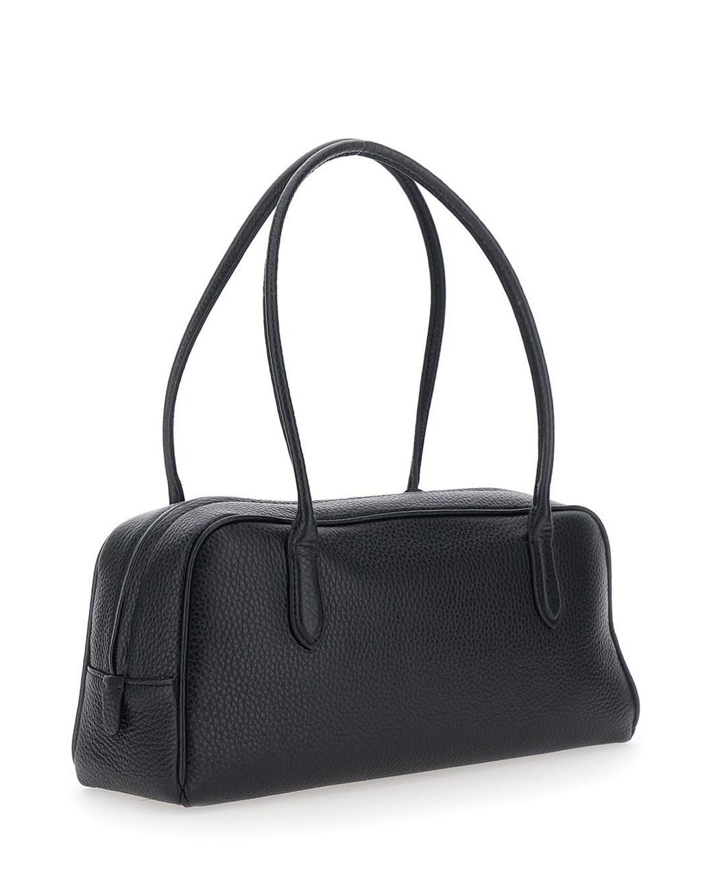 NOTHING WRITTEN Black 'Kate' Shoulder Bag With Two Top Handles