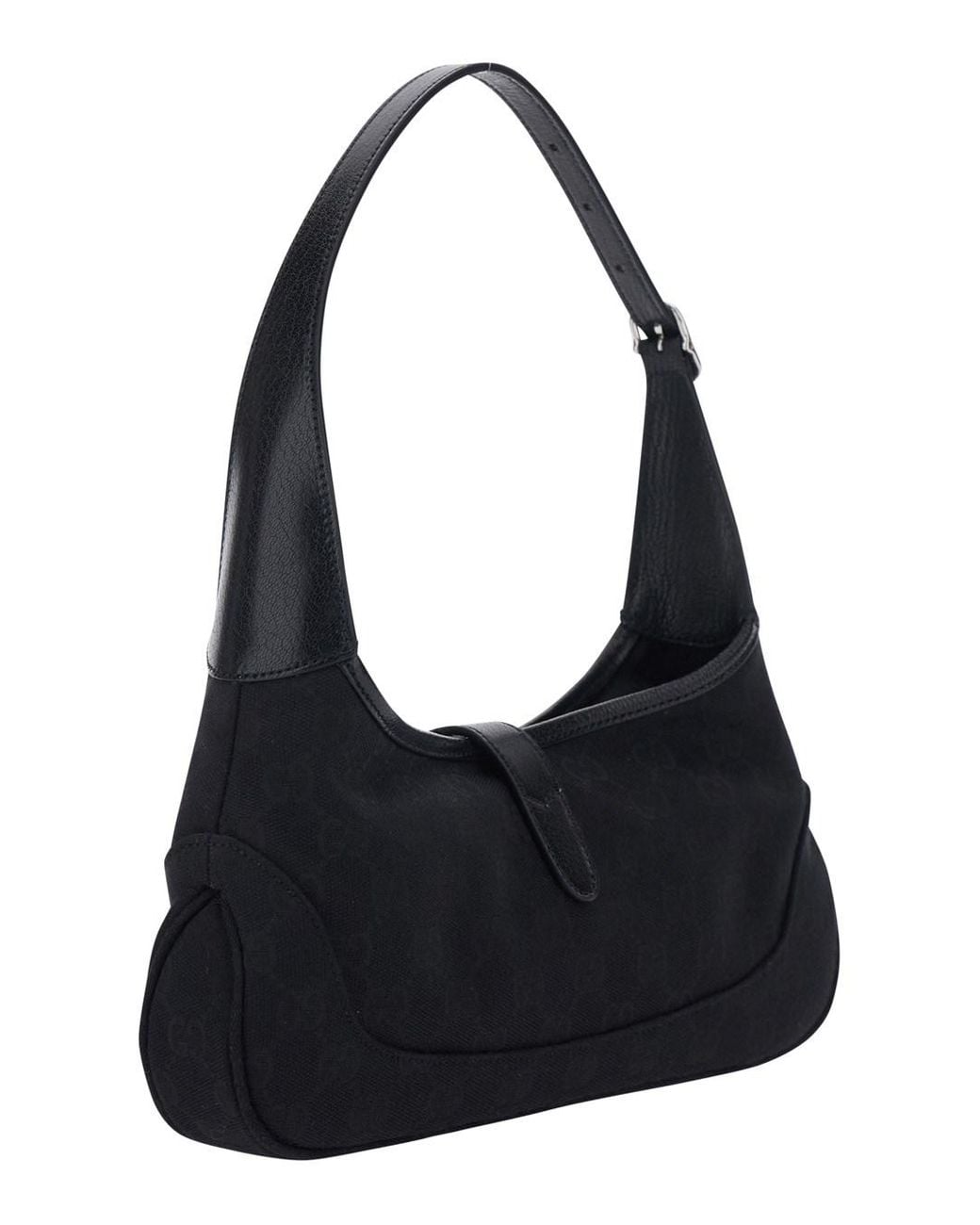Gucci Black Shoulder Bag 'Jackie' With Strap And Front Closure