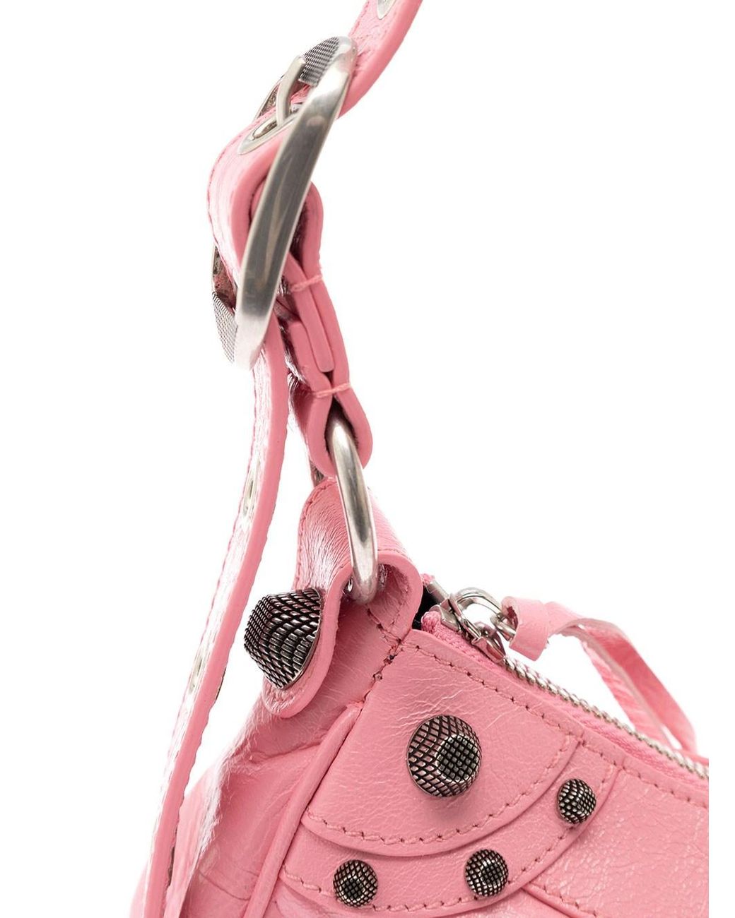 Balenciaga 'le Cagole Xs' Shoulder Bag With Removable Heart Mirror In  Leather in Pink | Lyst