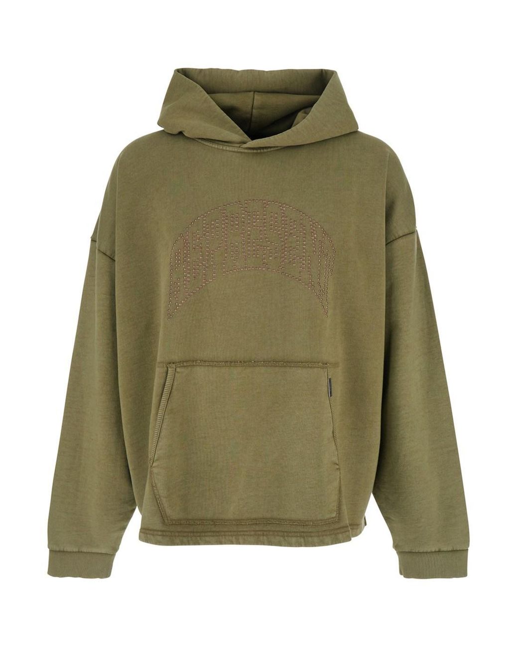 Represent Green Hoodie With Lettering Logo for men