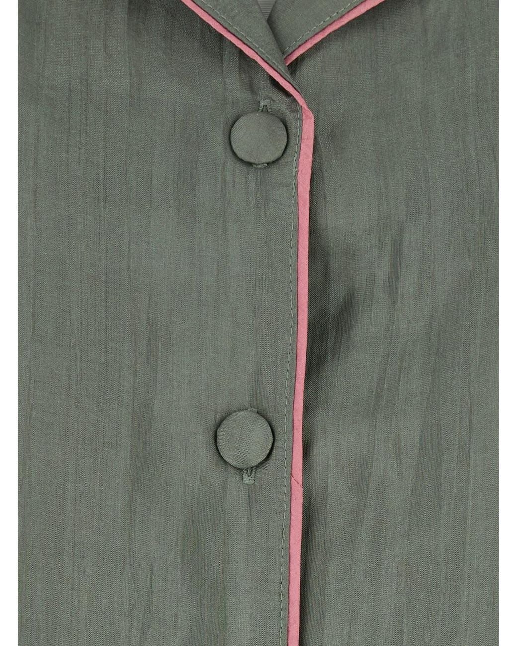THE ROSE IBIZA Green Suit With Shirt And Pants