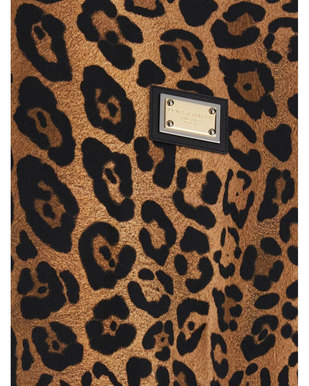 Dolce & Gabbana Brown T-Shirt Tech Fabric for men