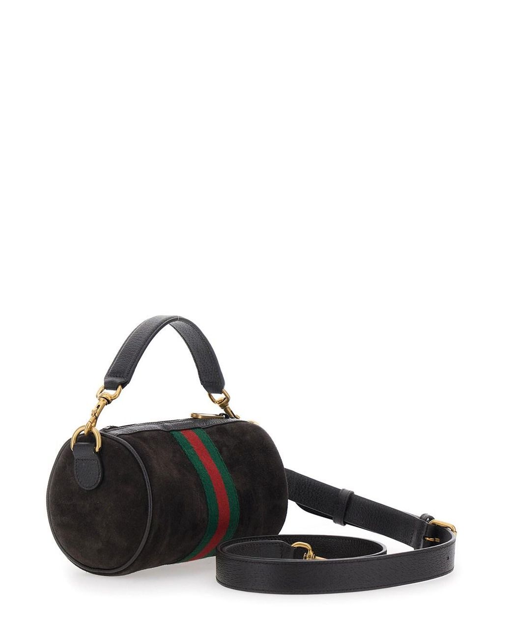 Gucci Black 'Ophidia Mini' Handbag With Gg Logo And Web Detail On The Front for men