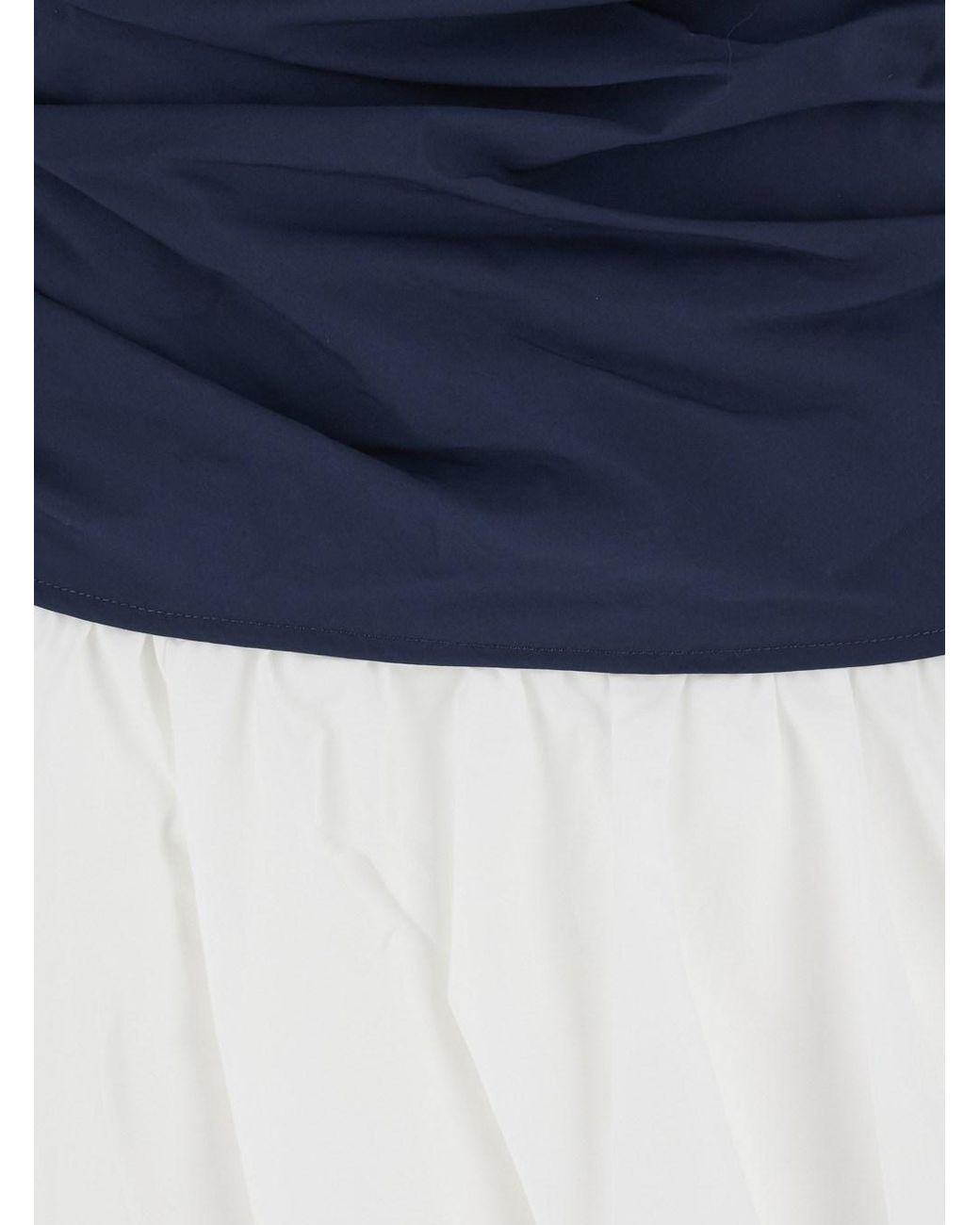 Jonathan Simkhai Blue Mini Dress Salina Cotton Blend