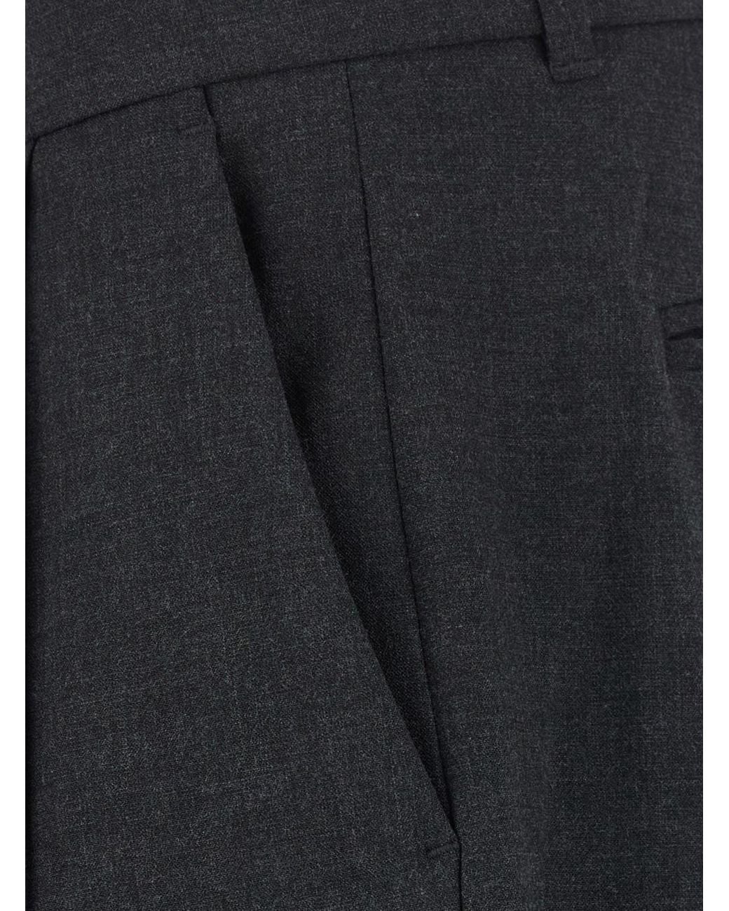 DUNST Blue Wide Pants With Double Pleats for men