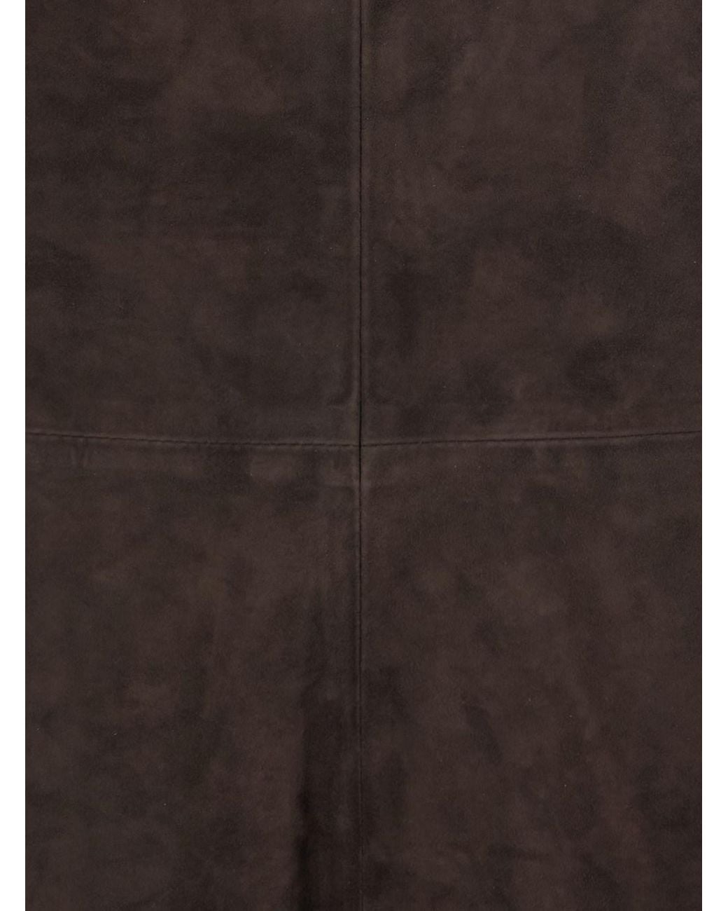Max Mara Brown Smmfiorire Lamb Suede Skirt For