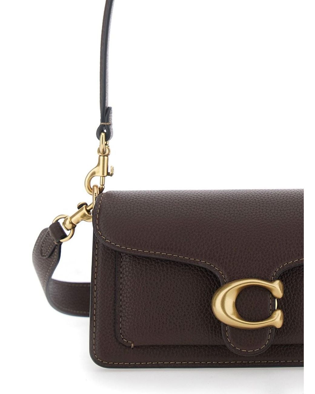 COACH Black Shoulder Bag 'Tabby' With Leather Details