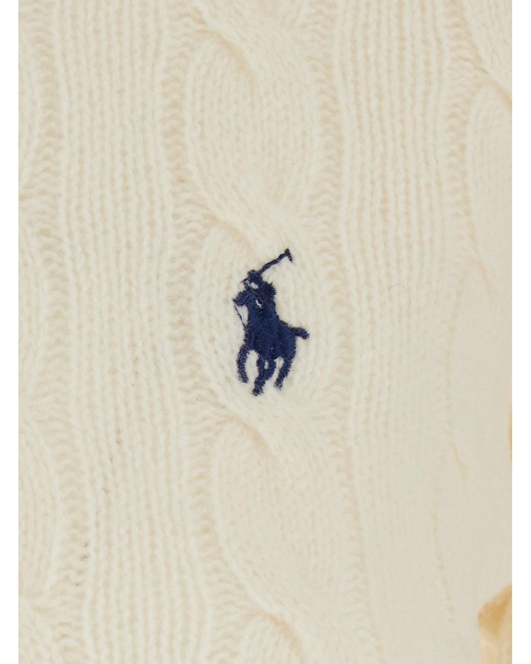 Polo Ralph Lauren Natural Cable Knit Sweater Julianna Wool Tops
