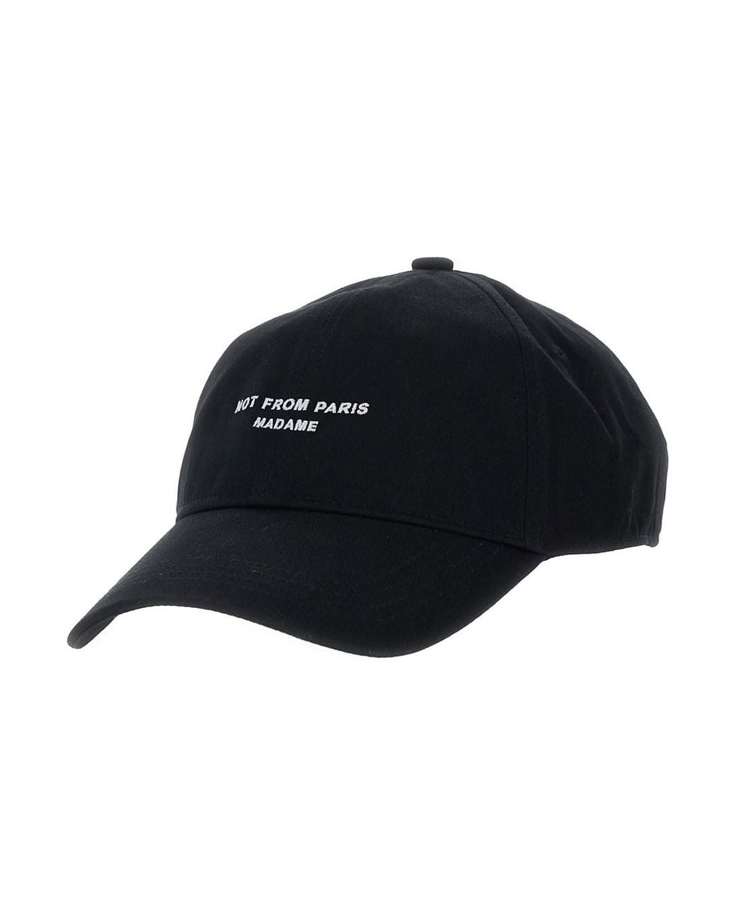Drole de Monsieur Blue Baseball Cap With Slogan Print On The Front In for men