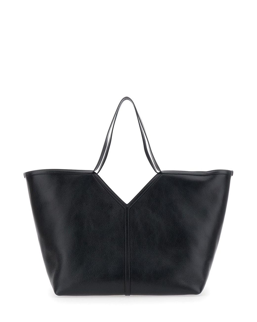 Saint Laurent Black 'Ysl Bo' Shoulder Bag With Ysl Logo