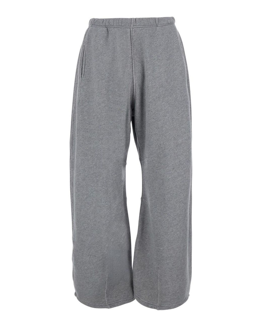 Represent Gray Pants With Elasticated Waist And Logo Patch On The Back for men