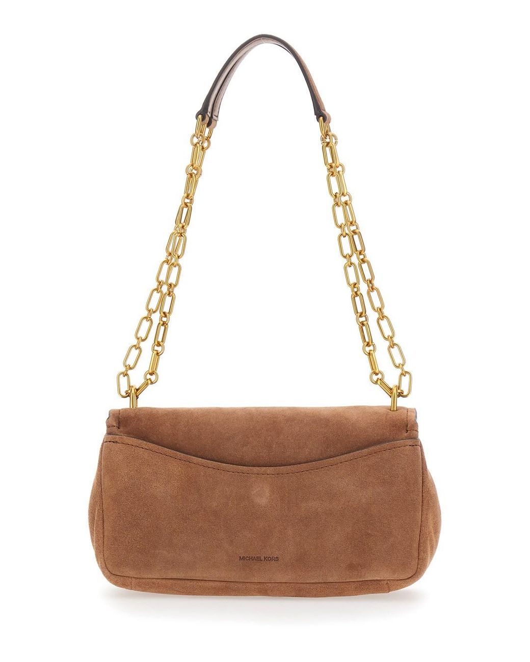 MICHAEL Michael Kors Brown Bryant Small Turnlock Crossbody Bag With Chain An