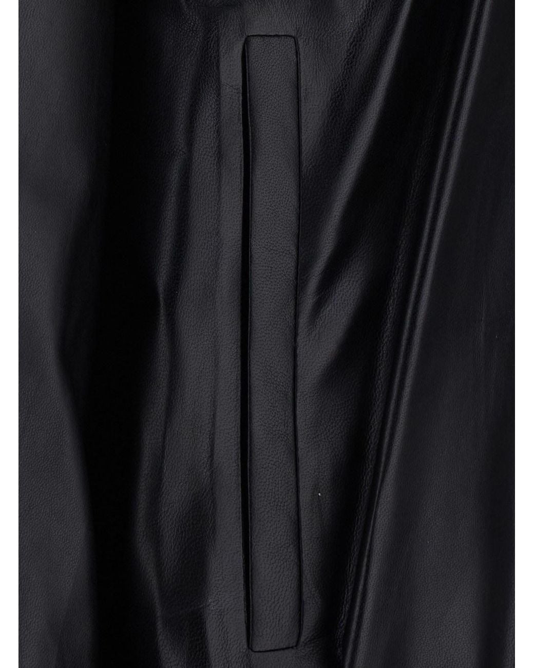 Arma Black 'Giusy' Jacket With Front Zip Closure And Side Pockets In