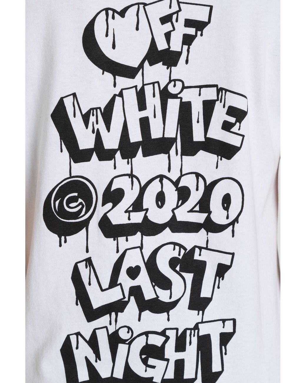 Off-White c/o Virgil Abloh 2020 Last Night Tee in White | Lyst