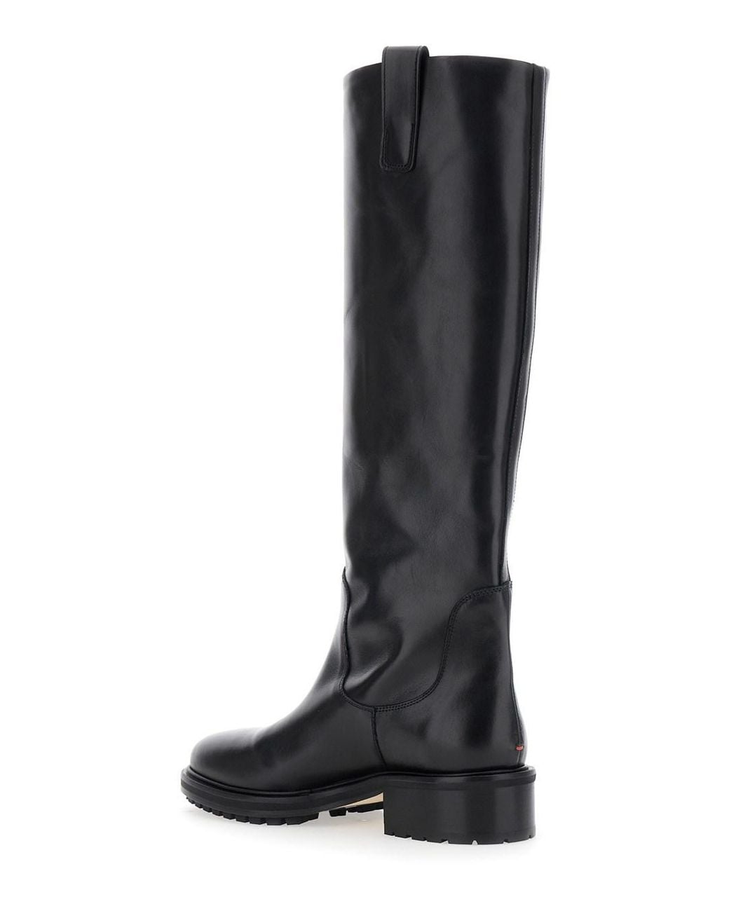 Aeyde Black Knee-High Boots Henry Leather Calf