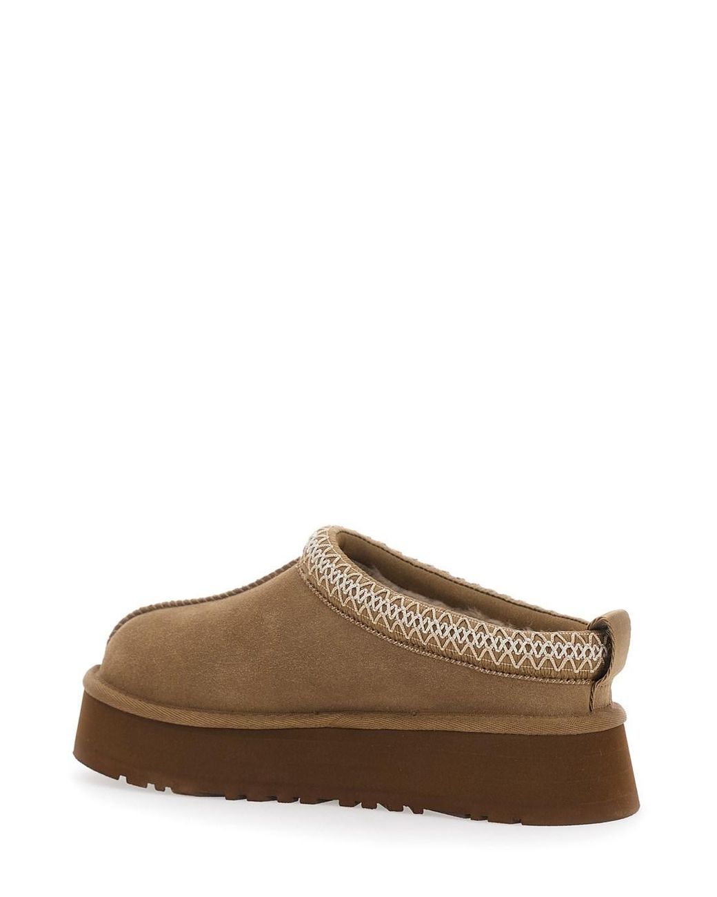 Ugg Brown Tazz Ii Ankle Boots With Rubber Sole And Synthetic Fur Lining