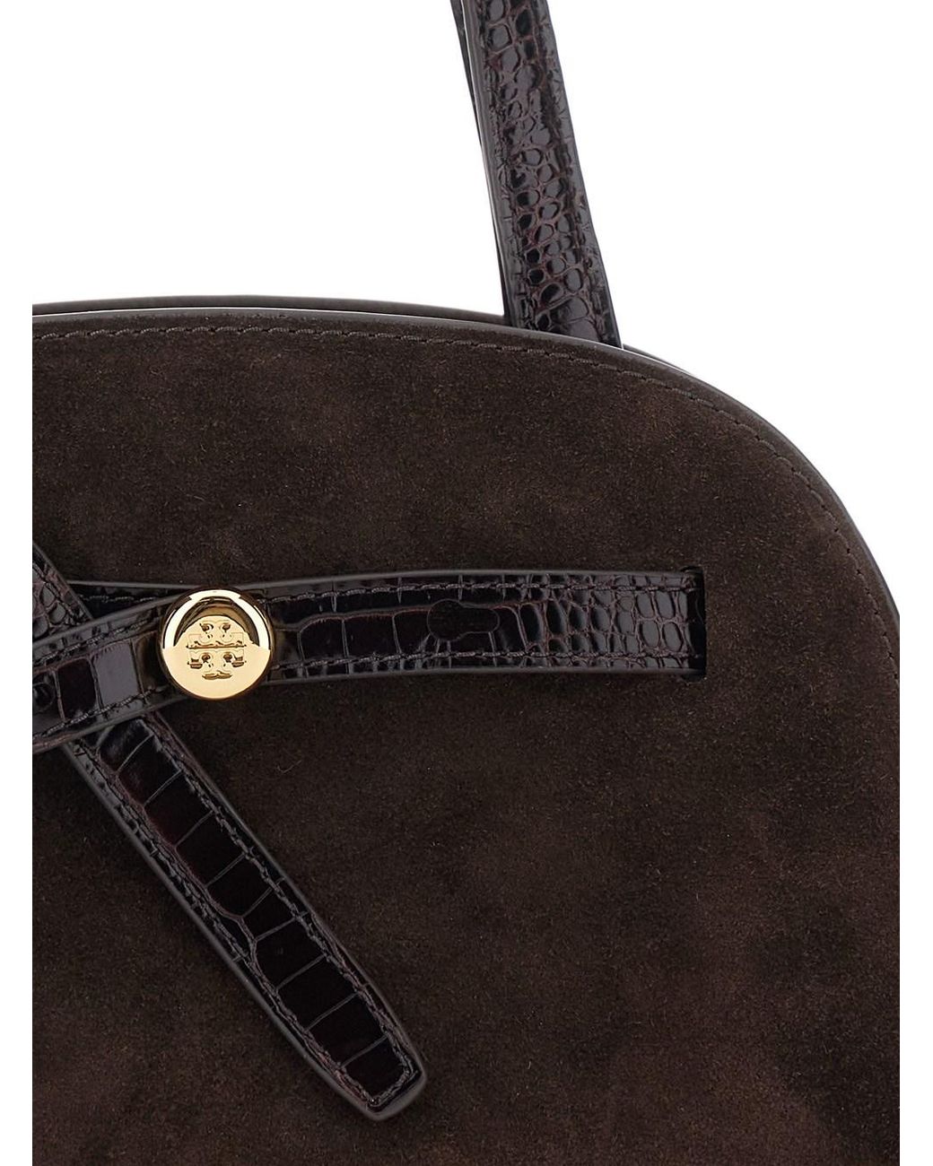 Tory Burch Black Tote Bag Romy Leather Calf