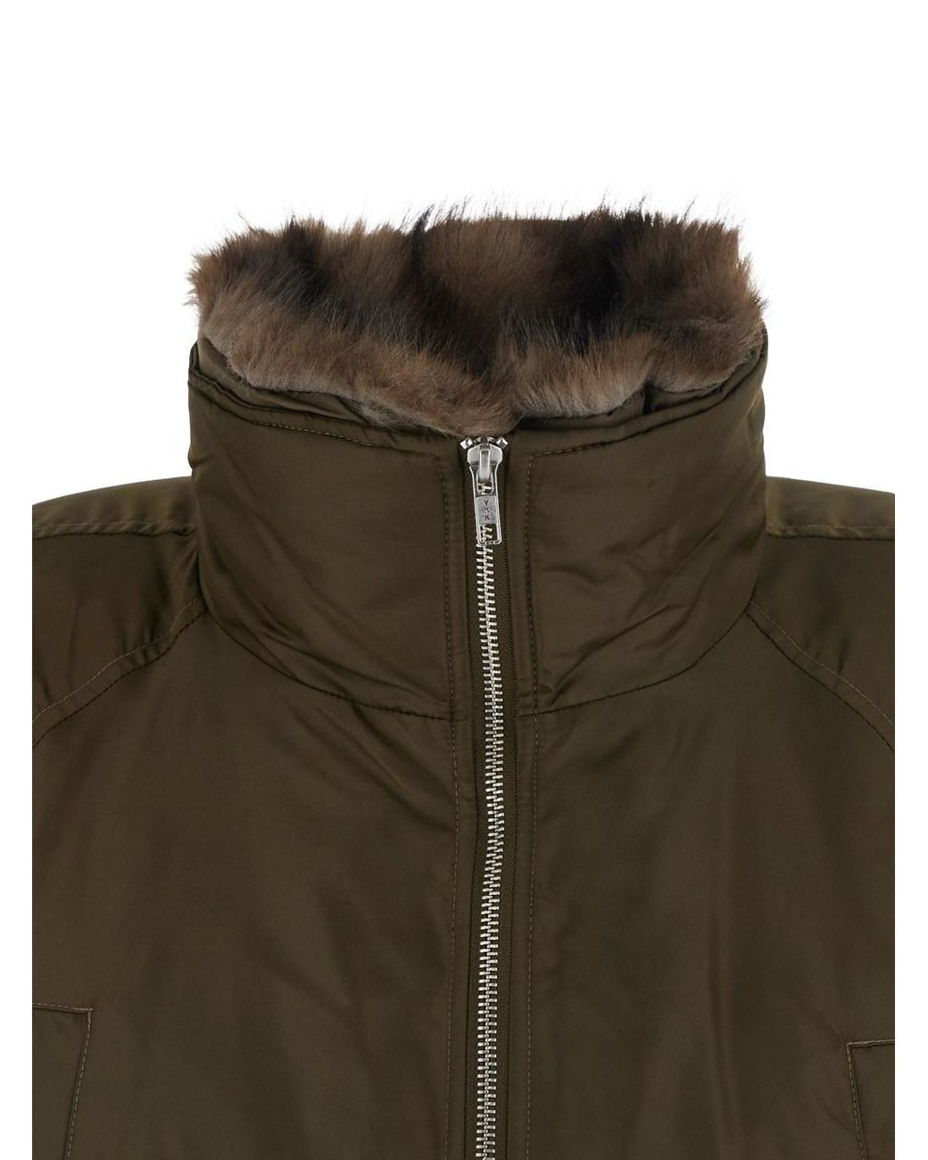 STAND Green Thilda Jacket Shiny Nylon