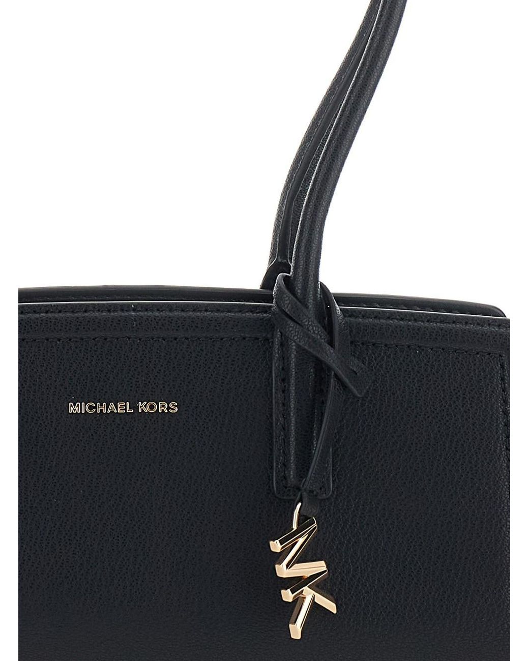 MICHAEL Michael Kors Black Shoulder Bag Laila Leather Cow