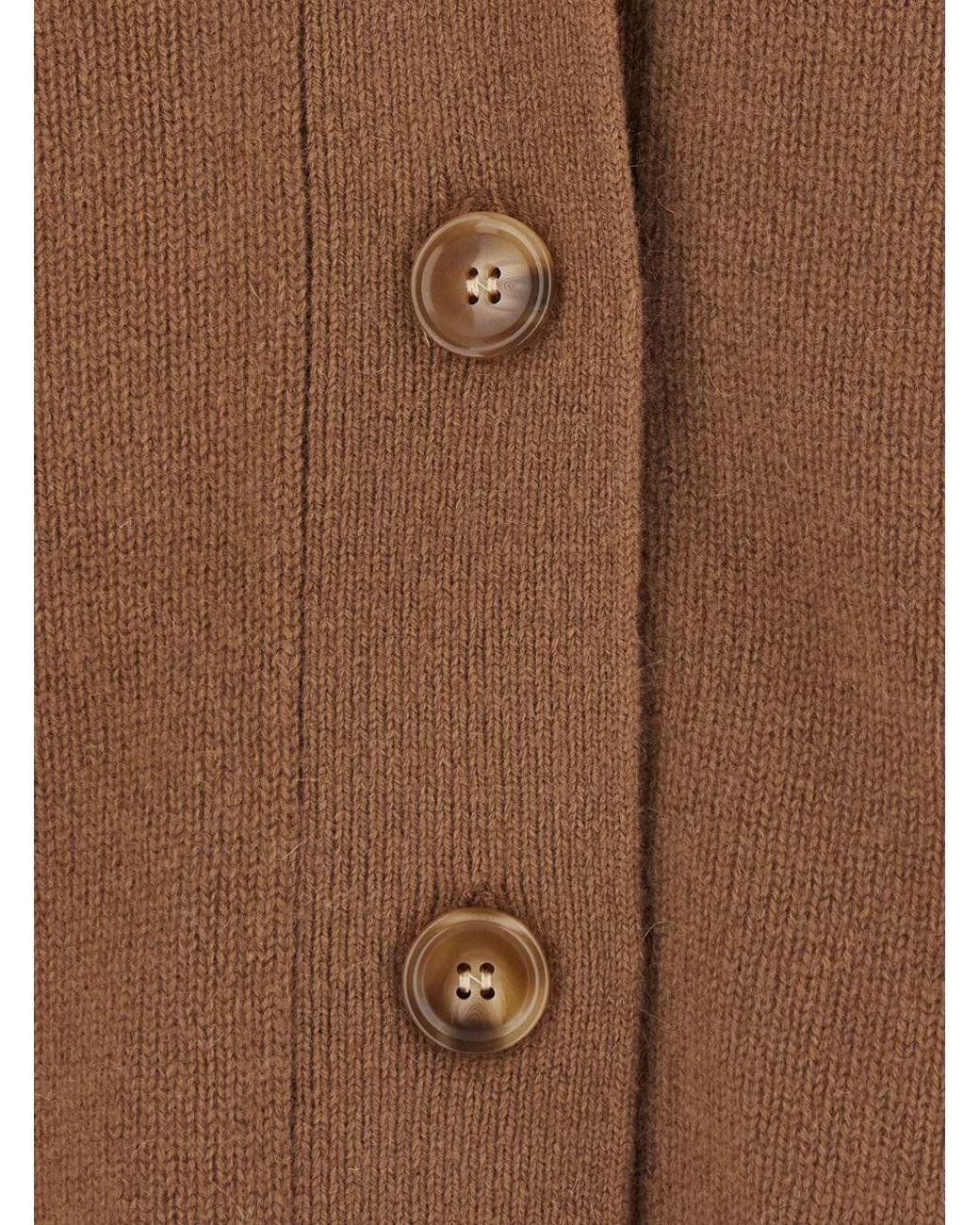 SOLOCASCMIR Brown Bicolor Cardigan With Long Sleeves