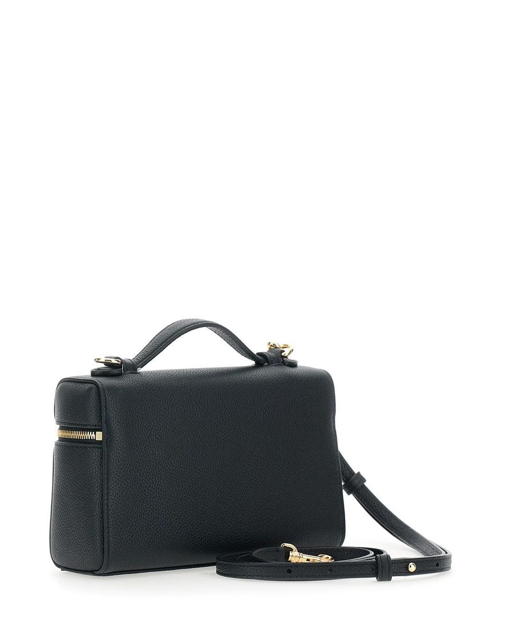 Tory Burch Black Crossbody Bag Romy Leather
