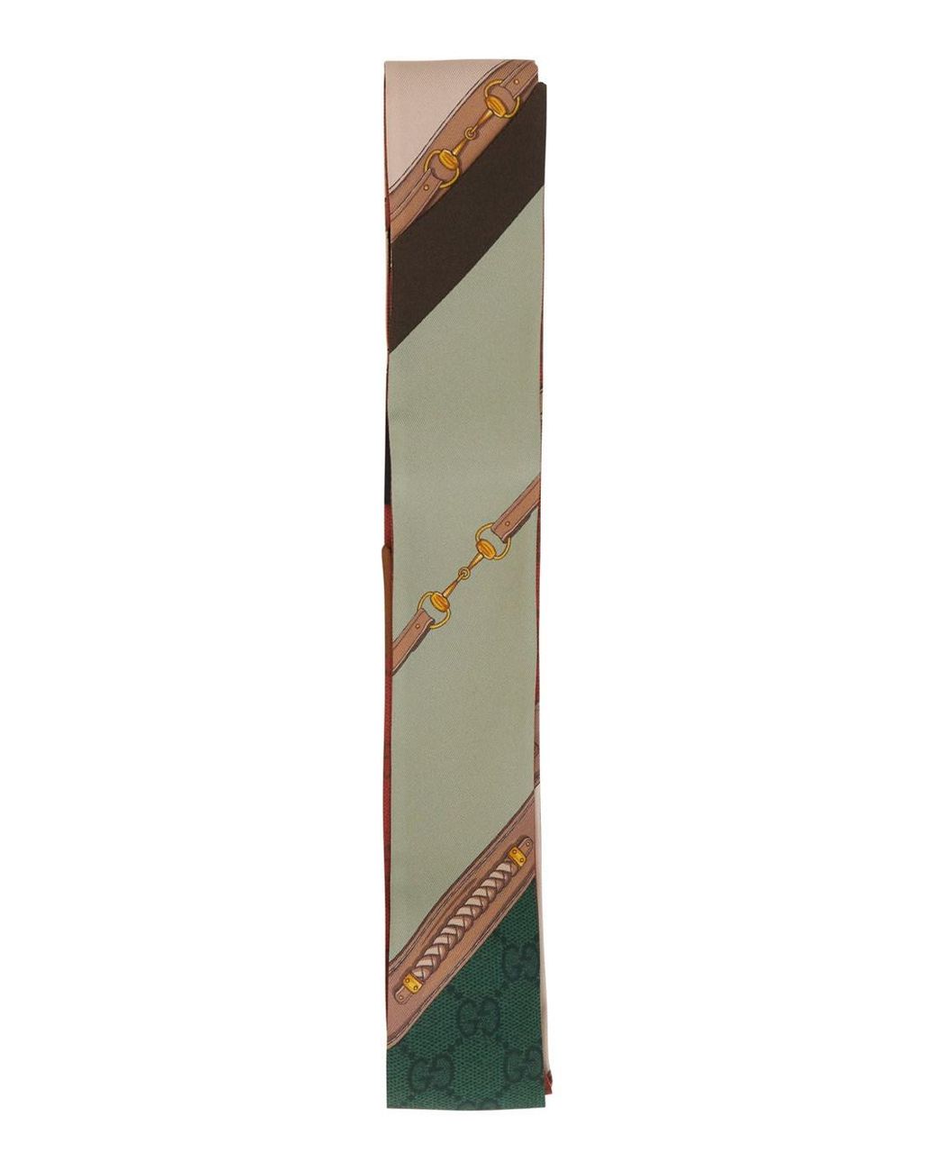 Gucci Green Scarf With All-Over Print