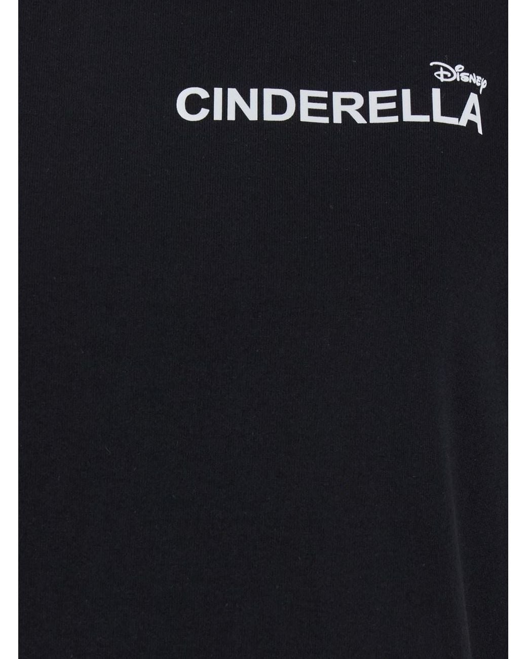 Coperni Black 'Cinderella' T-Shirt With Logo Printed On The Front And Print On The Back