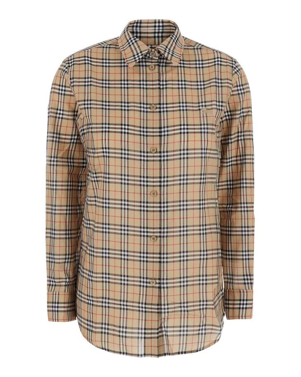 Burberry Natural Shirt Emma Cotton Blouses