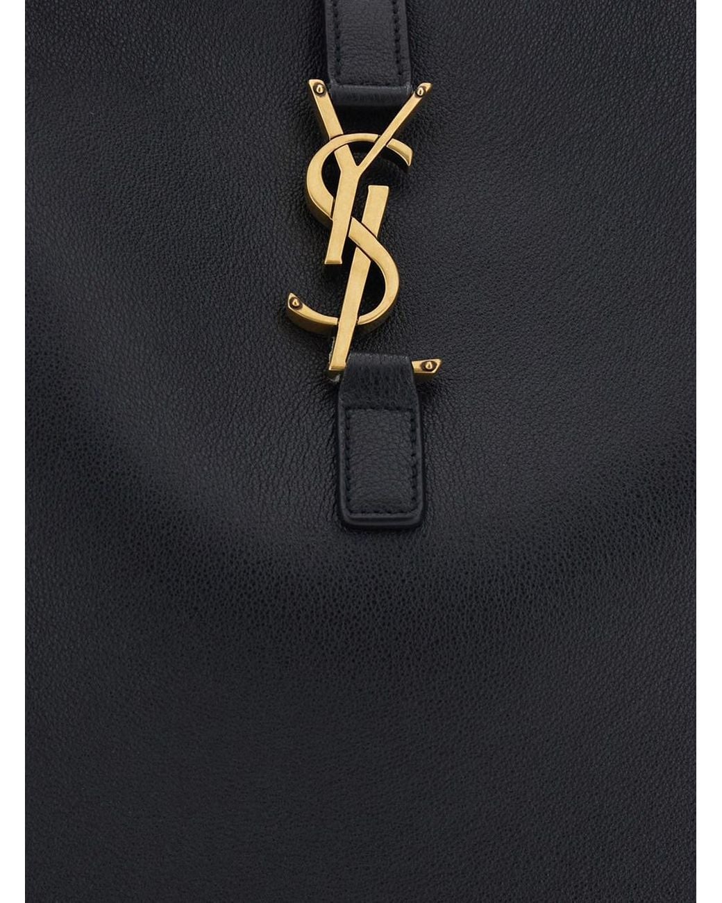 Saint Laurent Black 'Le 5 À 7' Shoulder Bag With Adjustable Shoulder Strap And Cassandre Hook Closure
