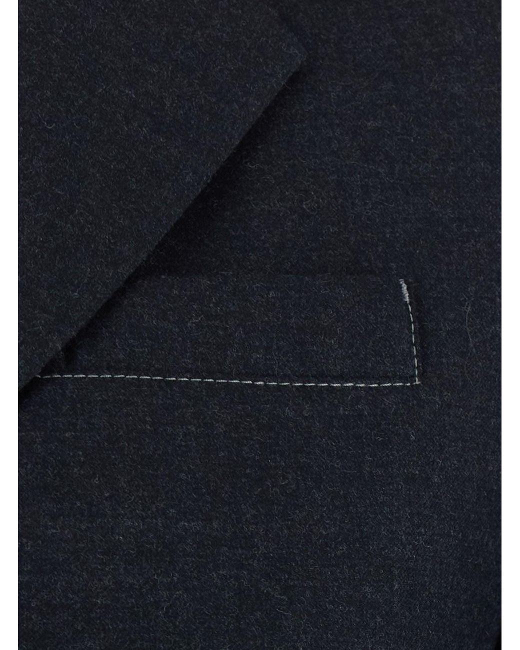 Tela Blue 'Farrah' Single-Breasted Jacket With Notched Revers
