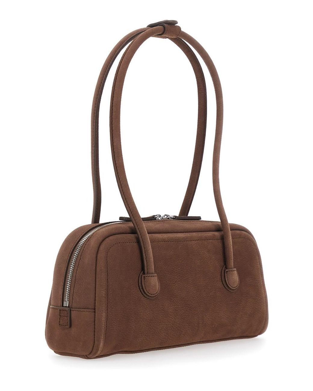 MARGE SHERWOOD Brown 'Soft Boston Ew' Shoulder Bag With Two Top Handles