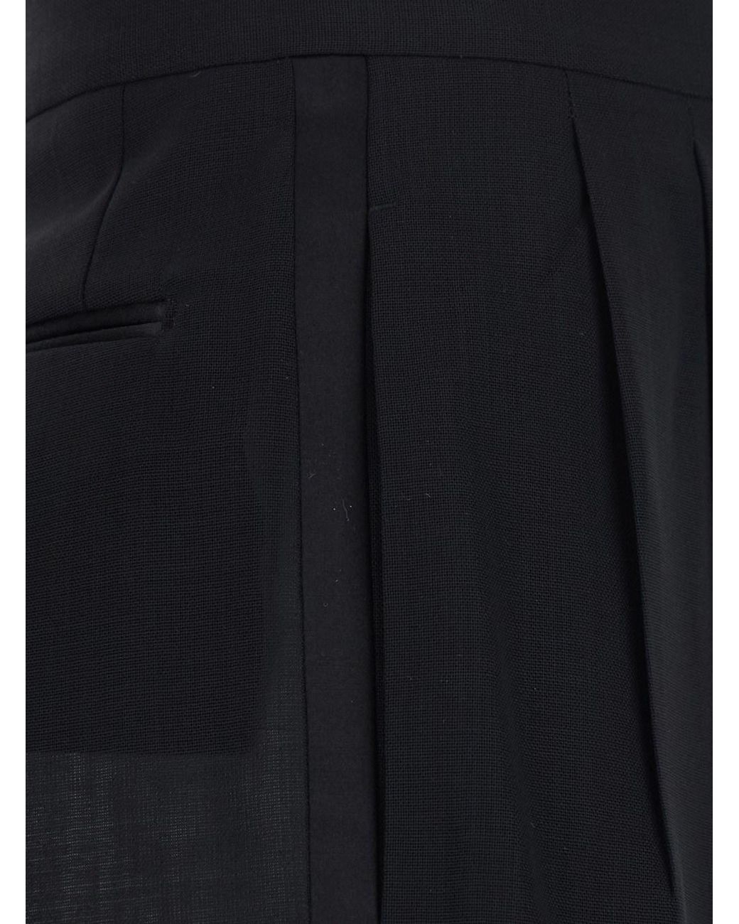 Tom Ford Black High-Waisted Wool Trousers
