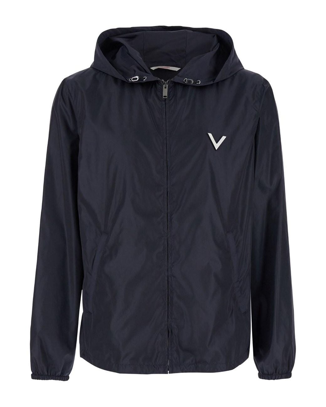 Valentino Blue Jacket With Vlogo Detail for men