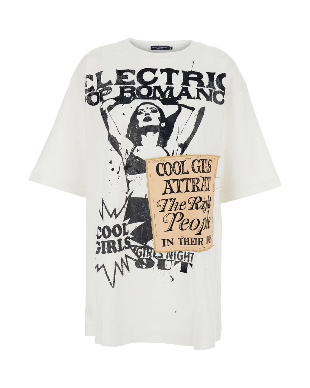 Dolce & Gabbana White Oversize T-Shirt
