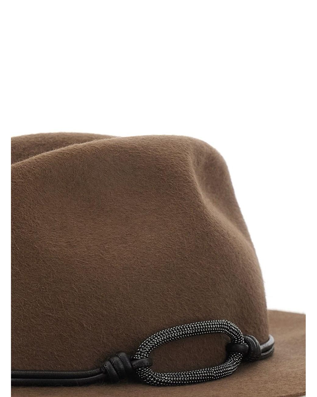 Brunello Cucinelli Brown Brunello Cucinelli Mcap90233 Fedora