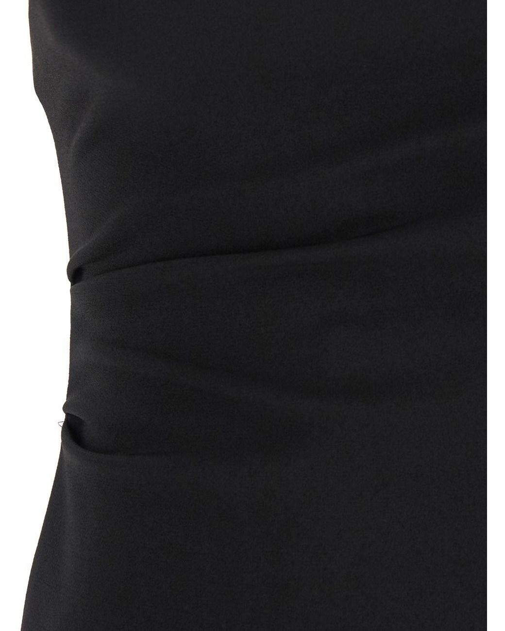 Le Plain Black Bustier Dress With Slit