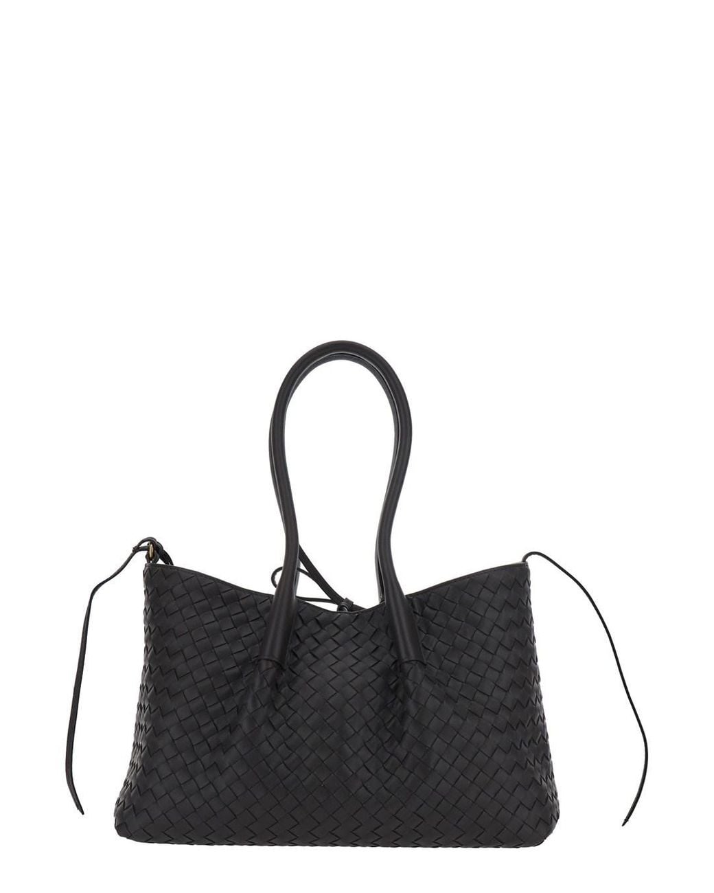 Bottega Veneta Black 'Pinacoteca' Medium Shoulder Bag With Drawstring